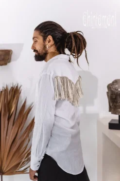 Chintamani Alchemistry Alma Linen Shirt / White^ Button Shirt