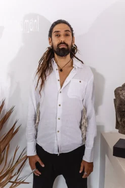 Chintamani Alchemistry Alma Linen Shirt / White^ Button Shirt