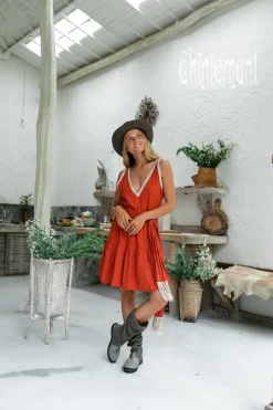Chintamani Alchemistry Alma Midi Dress / Red Ochre^ Mini & Midi Dress