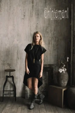 Chintamani Alchemistry Assymetric Midi Dress / Black^ Mini & Midi Dress