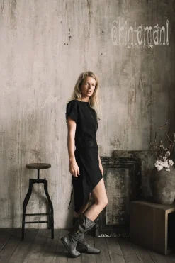 Chintamani Alchemistry Assymetric Midi Dress / Black^ Mini & Midi Dress