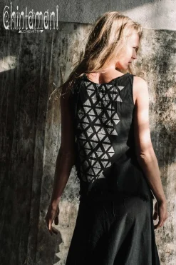 Chintamani Alchemistry Atua Print Top / Black^ Tank Top