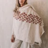 Chintamani Alchemistry Atua Wrap Shawl / White & Copper^ Shawls & Scarfs
