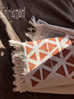 Chintamani Alchemistry Atua Wrap Shawl / White & Copper^ Shawls & Scarfs