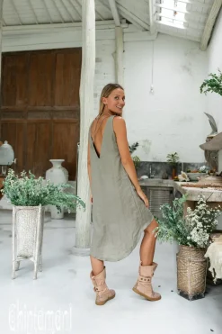 Chintamani Alchemistry Backless Tunic Dress / Sage Green^ Mini & Midi Dress
