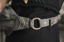 Chintamani Alchemistry Banana Waist Bag / Dark Grey^ Canvas Hip Bags