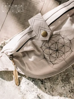 Chintamani Alchemistry Banana Waist Bag / Light Grey^ Canvas Hip Bags