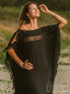 Chintamani Alchemistry Beach Poncho Dress / Black^ Mini & Midi Dress