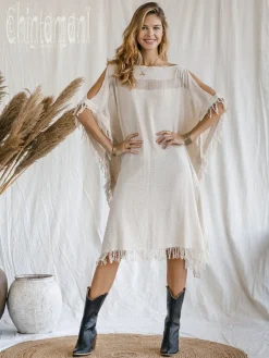 Chintamani Alchemistry Beach Poncho Dress / Off White^ Mini & Midi Dress