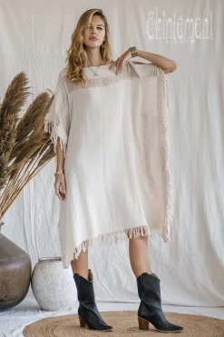 Chintamani Alchemistry Beach Poncho Dress / Off White^ Mini & Midi Dress