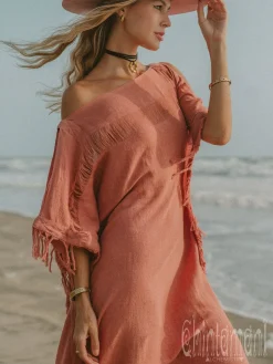 Chintamani Alchemistry Beach Poncho Dress / Soft Pink^ Mini & Midi Dress