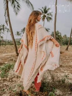 Chintamani Alchemistry Berber Poncho Coat / Off White^ Kimono & Cover Up