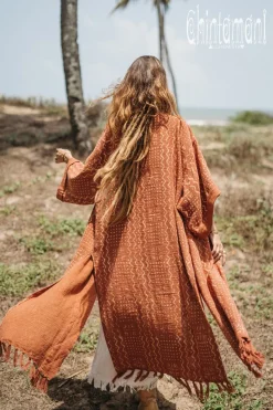 Chintamani Alchemistry Block Print Kimono / Rust^ Kimono & Cover Up