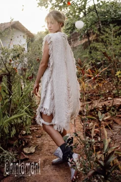 Chintamani Alchemistry Boho Canvas Vest^ Kimono & Cover Up