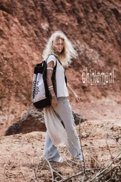 Chintamani Alchemistry Canvas Torba Backpack / Black & Grey^ Backpacks & Bags