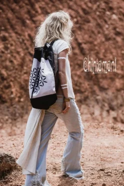 Chintamani Alchemistry Canvas Torba Backpack / Black & Grey^ Backpacks & Bags