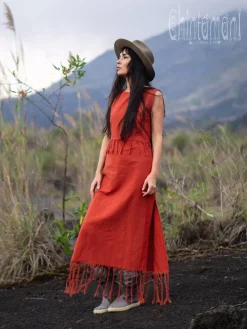 Chintamani Alchemistry Chakruna Long Dress / Red Ochre^ Maxi Dress