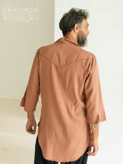 Chintamani Alchemistry Cotton Men's Shirt / Dusty Pink^ Button Shirt