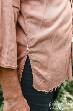 Chintamani Alchemistry Cotton Men's Shirt / Dusty Pink^ Button Shirt