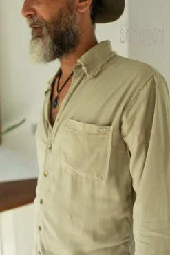 Chintamani Alchemistry Cotton Men's Shirt / Sage^ Button Shirt