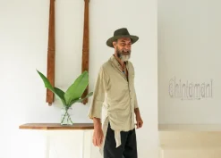 Chintamani Alchemistry Cotton Men's Shirt / Sage^ Button Shirt