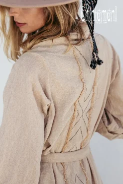 Chintamani Alchemistry Cotton Wrap Cardigan / Beige^ Kimono & Cover Up