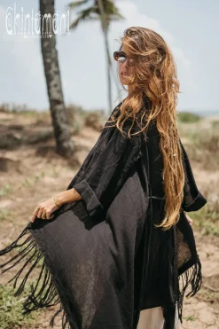 Chintamani Alchemistry Cotton Wrap Cardigan / Black^ Kimono & Cover Up