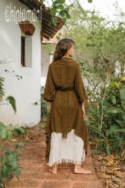 Chintamani Alchemistry Cotton Wrap Cardigan / Brown^ Kimono & Cover Up