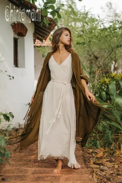 Chintamani Alchemistry Cotton Wrap Cardigan / Brown^ Kimono & Cover Up