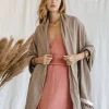 Chintamani Alchemistry Cotton Wrap Shawl / Coffee^ Shawls & Scarfs