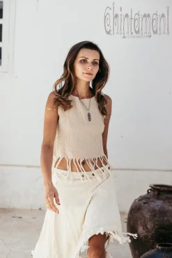 Chintamani Alchemistry Cotton Wrap Skirt / Off White^ Skirts