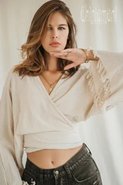 Chintamani Alchemistry Cotton Wrap Top / Off White^ Wrap Top