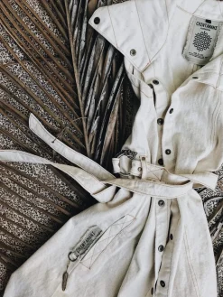 Chintamani Alchemistry Denim Frock Vest / Off White^ Jackets & Coats