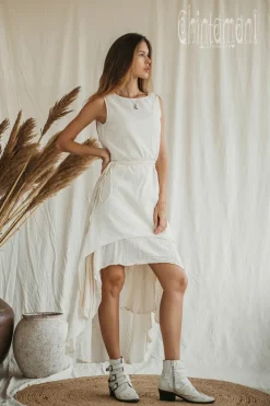 Chintamani Alchemistry Double Layer Dress / Off White^ High Low Dress