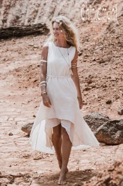 Chintamani Alchemistry Double Layer Dress / Off White^ High Low Dress