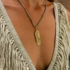 Chintamani Alchemistry Feather Pendant Brass^ Accessories
