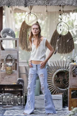 Chintamani Alchemistry Flared Denim Pants / Blue^ Pants