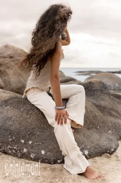 Chintamani Alchemistry Flared Denim Pants / White^ Pants