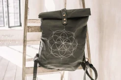 Chintamani Alchemistry Flower RollTop Backpack / Dark Grey^ Backpacks & Bags