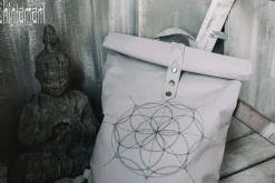 Chintamani Alchemistry Flower RollTop Backpack / Light Gray^ Backpacks & Bags