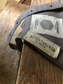 Chintamani Alchemistry Flower Waist Bag / Grey^ Canvas Hip Bags