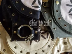 Chintamani Alchemistry Flower Waist Belt Bag / 4 colors^ Canvas Hip Bags