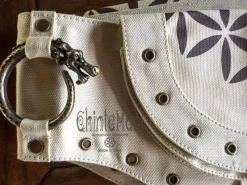 Chintamani Alchemistry Flower Waist Belt Bag / 4 colors^ Canvas Hip Bags