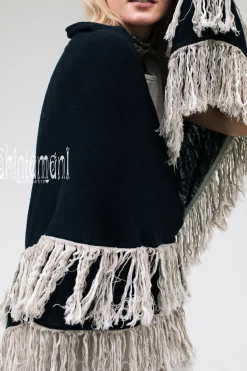 Chintamani Alchemistry Fringe Boho Shawl / Black^ Shawls & Scarfs