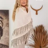 Chintamani Alchemistry Fringe Boho Shawl / Off White^ Shawls & Scarfs