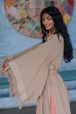 Chintamani Alchemistry Fringed Kimono / Coffee^ Kimono & Cover Up