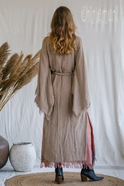 Chintamani Alchemistry Fringed Kimono / Coffee^ Kimono & Cover Up