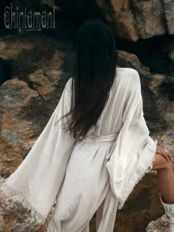 Chintamani Alchemistry Fringed Kimono / Off White^ Kimono & Cover Up