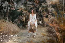Chintamani Alchemistry Fringe Linen Mini Dress / Natural Grey^ Mini & Midi Dress
