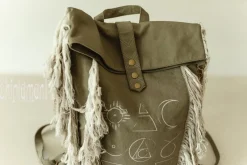 Chintamani Alchemistry Fringy RollTop Backpack / Army Green^ Backpacks & Bags